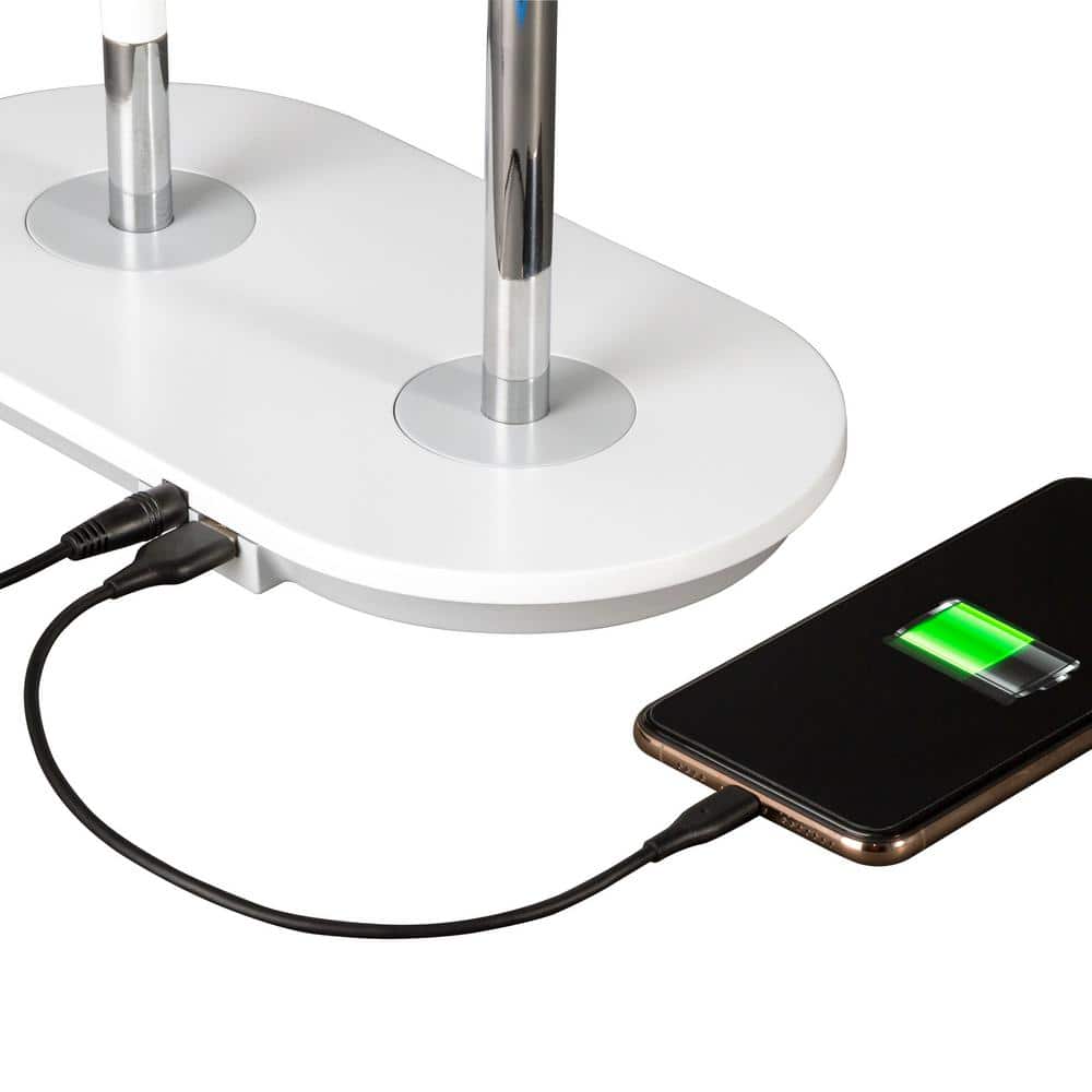 ClearSun LED Countertop Makeup Mirror with Wireless Charging