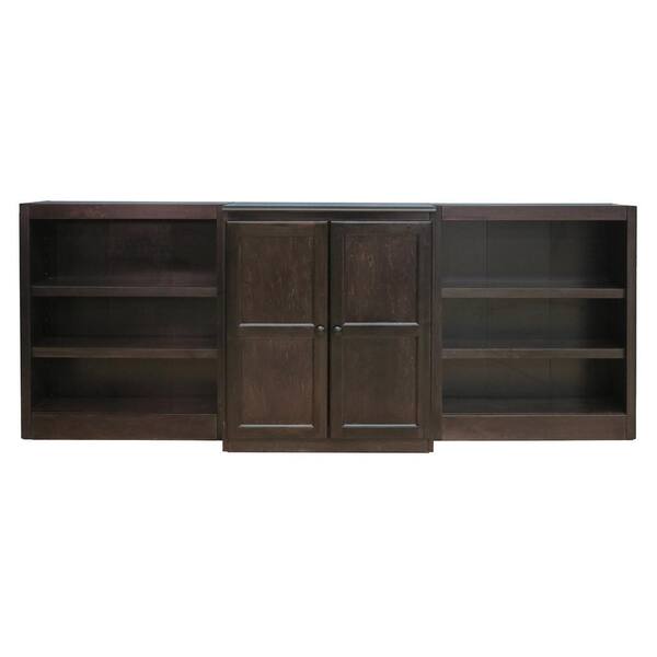 Concepts In Wood 36 in. Espresso Wood 8-shelf Standard Bookcase with Adjustable Shelves