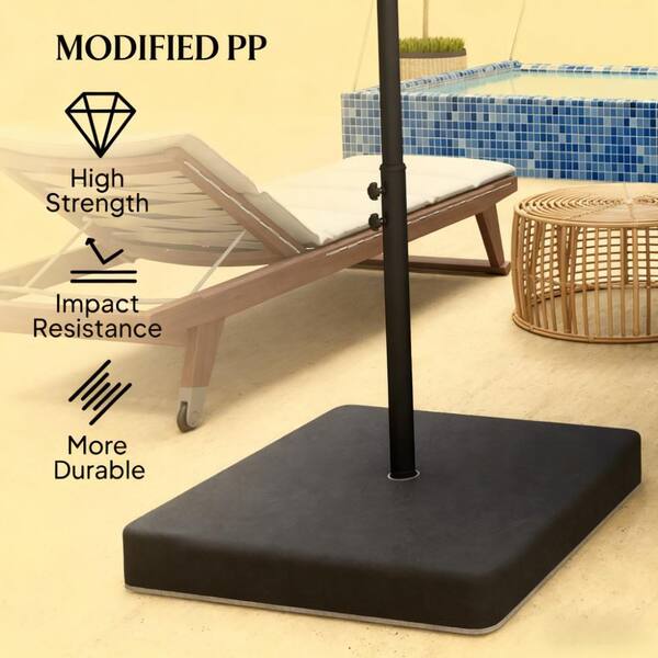 flat patio umbrella base with adustable pole 2 Pack Holder for Deck Railing Umbrella Mount for 1