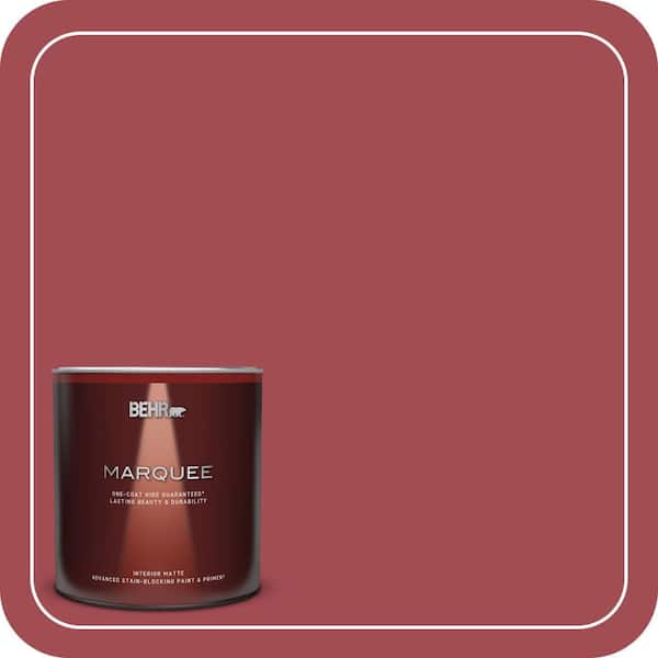 BEHR MARQUEE 1 qt. #PPU1-07 Powder Room Matte Interior Paint & Primer