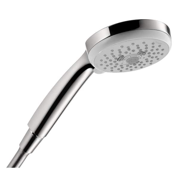 Hansgrohe Croma E 100 3-Spray Patterns with 2.5 GPM 4 in. Wall Mount Handheld Shower Head in Chrome