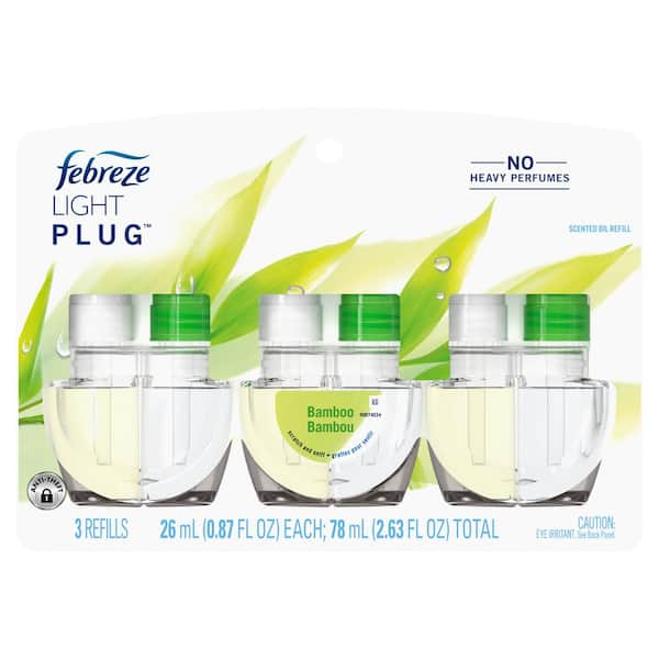Plug 0.87 oz. Light Bamboo Scent Automatic Air Freshener Refill (3-Count)