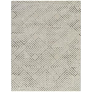 Svante Taupe 5 ft. x 7 ft. Geometric Area Rug