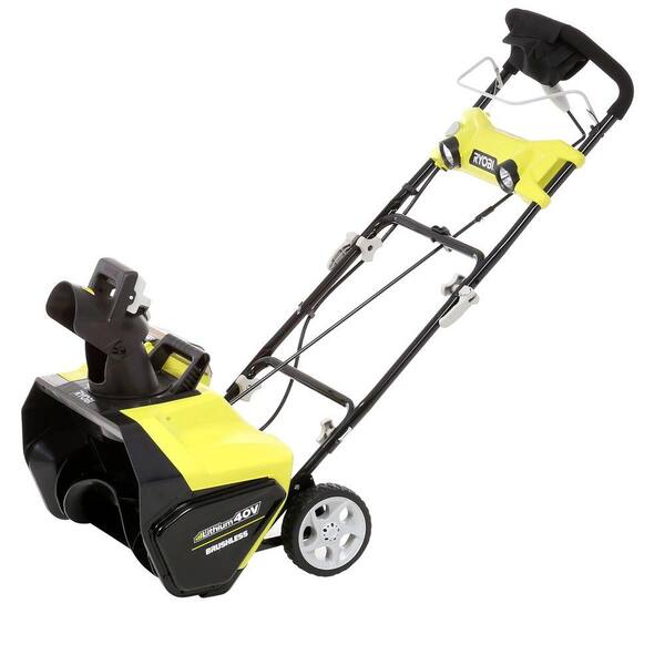 RYOBI 20 in. 40V Brushless Electric Snow Blower - Battery and Charger Not Included