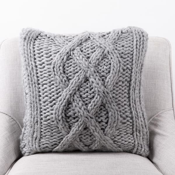 gray throw pillow covers