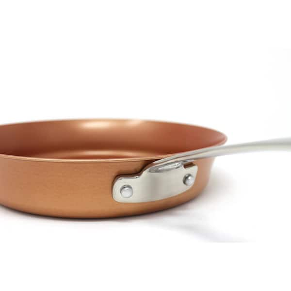 Concord 7 qt Copper Non Stick Stock Pot Casserole Coppe-Ramic Series Cookware (Induction compatible)