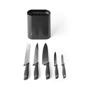 Tasty 5-Knife Plastic Knife Block Set