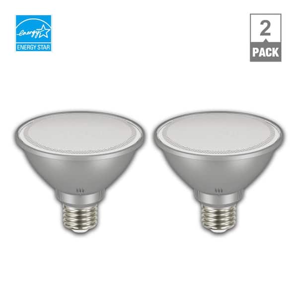 EcoSmart 75-Watt Equivalent PAR30S Dimmable Adjustable Beam Angle LED Light Bulb Bright White (2-Pack)