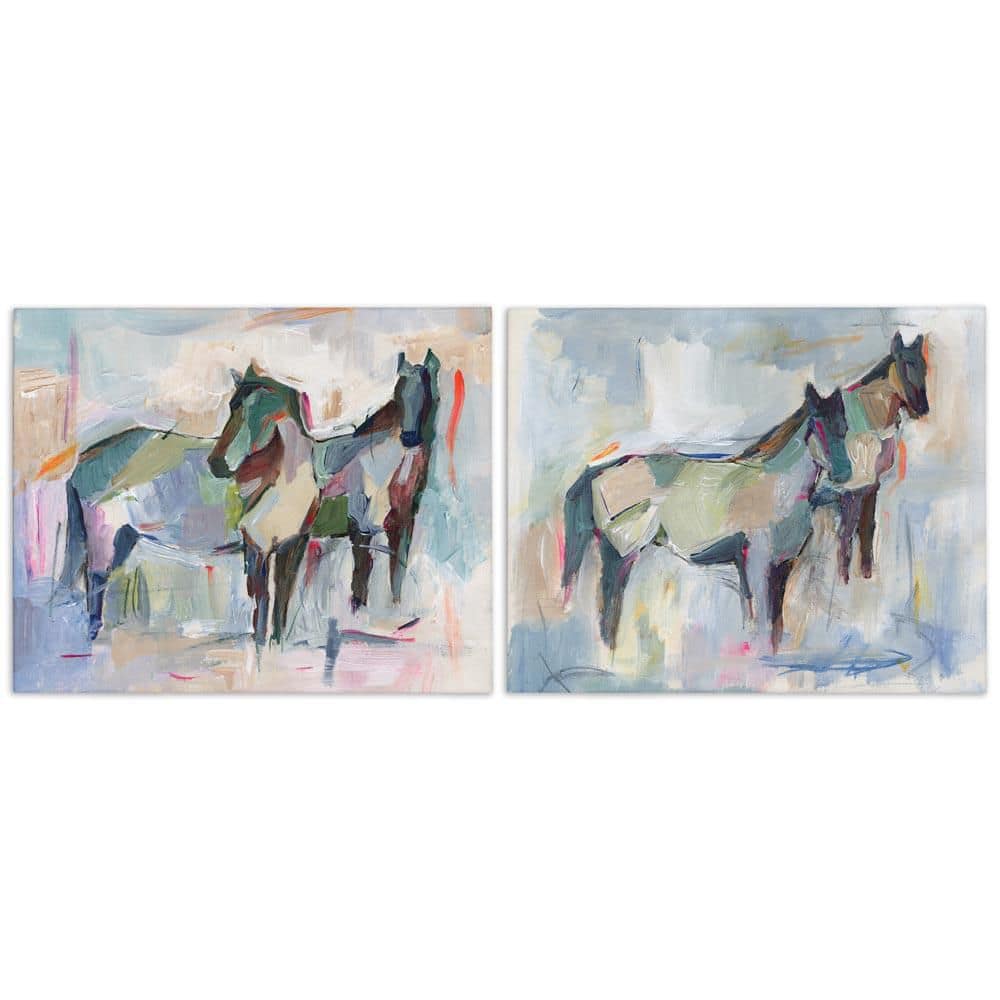 Ambiguous Horse Visages by Ethan Harper 2 Pieces Unframed Animal Graphic Art Print 24 in. x 30 in. price history on PriceWatchPro