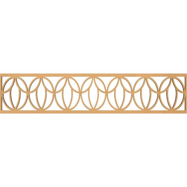 Ekena Millwork Shoshoni Fretwork 0.375 in. D x 46.75 in. W x 10 in. L MDF Wood Panel Moulding