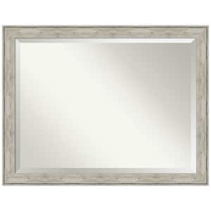 Crackled Metallic 45 in. H x 35 in. W Framed Wall Mirror