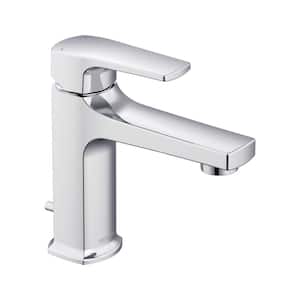 Tribune Single Handle Single Hole Bathroom Faucet Pop-Up Drain Included in Chrome