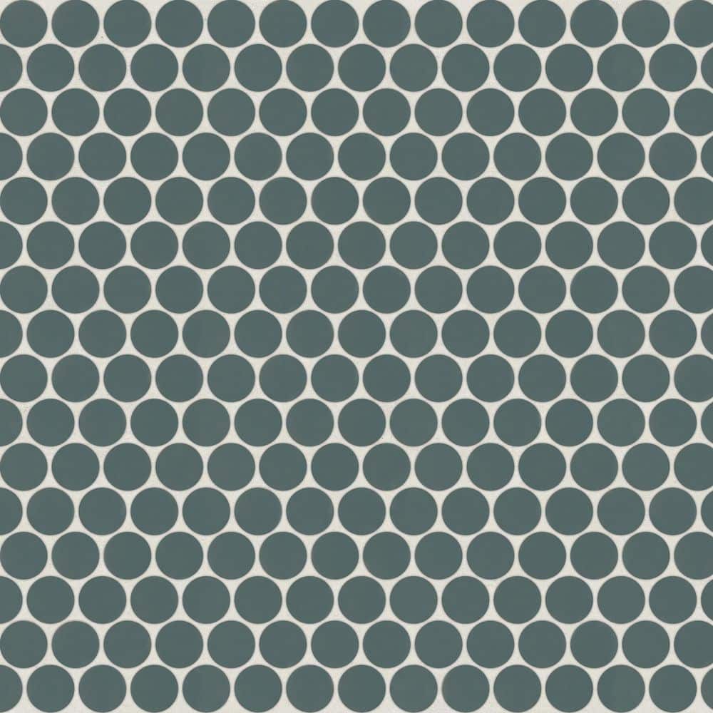 Marin 3/4 in. Penny Round Matte Porcelain Mosaic in Ocean Teal (9.87 sq. ft. /Case) price history on PriceWatchPro