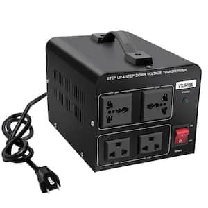 1000-Watt Voltage Transformer Power Converter with US Power Cord, Convert 110-Volt to 220-Volt OR 220-Volt to 110-Volt