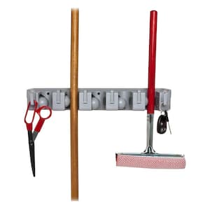Home it Mop and Broom Holder 205 - The Home Depot