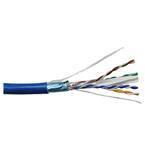 1000 ft. 23AWG 8-Conductors CAT6A Solid and Shielded (F/UTP) CMR Riser Bulk Ethernet Cable (Blue)