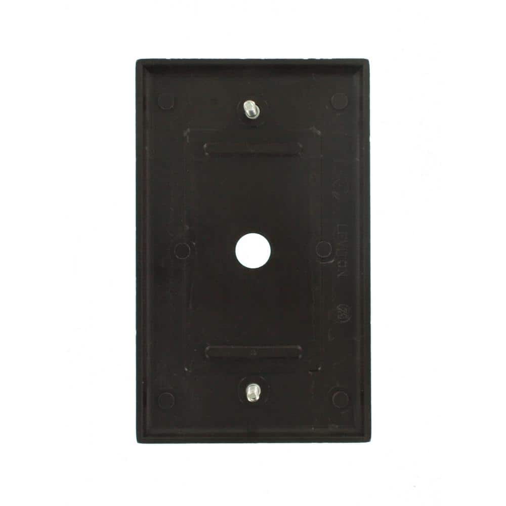 Brown 1-Gang Rectangle Telephone Cable Wall Plate