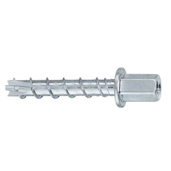 Hilti 1/4 in. x 2-1/2 in. Carbon Steel Zinc Plated KH-EZ 1/4 in. Internally Threaded Concrete Screw Anchors (100-Pieces)