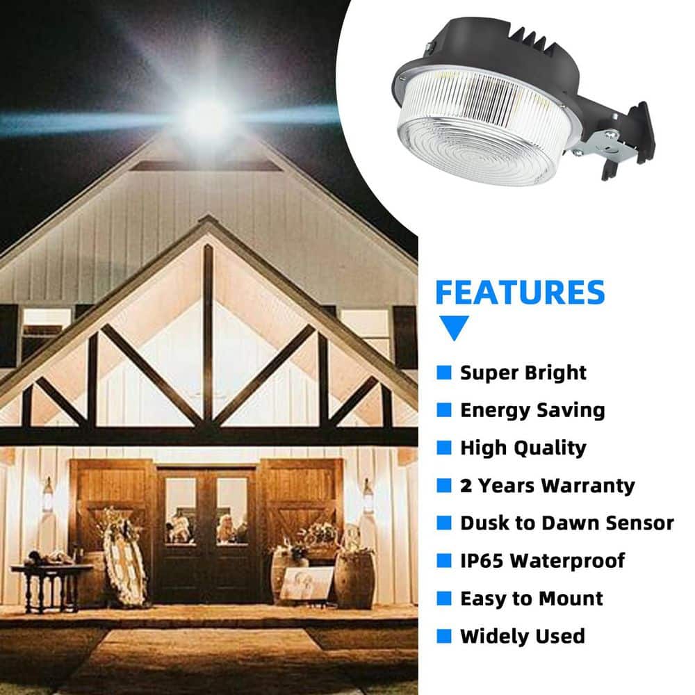 Bieuoram 150-Watt Equivalent 4000 Lumen 150° with Bronze Dusk to