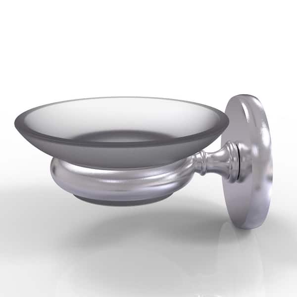 Allied Brass Prestige Skyline Collection Wall Mounted Soap Dish in Satin Chrome