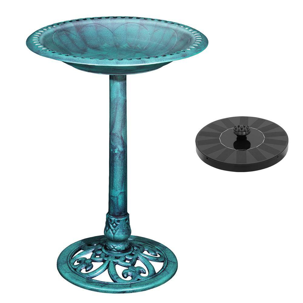 Reviews for Inner Decor Polyresin Antique Outdoor Bird Bath Set with
