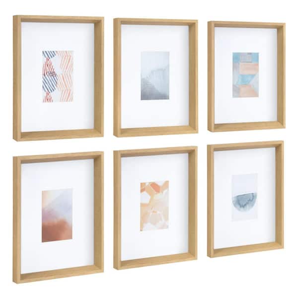 Kate and Laurel Calter "Abstract" Framed Print Wall Art Set 12.5 in. x 15.5 in.