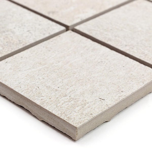 Malaga Sand 11.62 in. x 11.62 in. 9. 5mm Matte Porelain Mosaic Floor and Wall Tile (0.94 sq. ft. per Sheet)