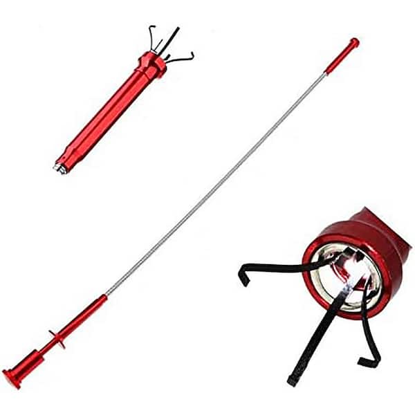 24 in. Magnetic Claw Pick-Up Tool Flexible Grabber with LED Light for Sink Garden Auto Litter Pick-Up