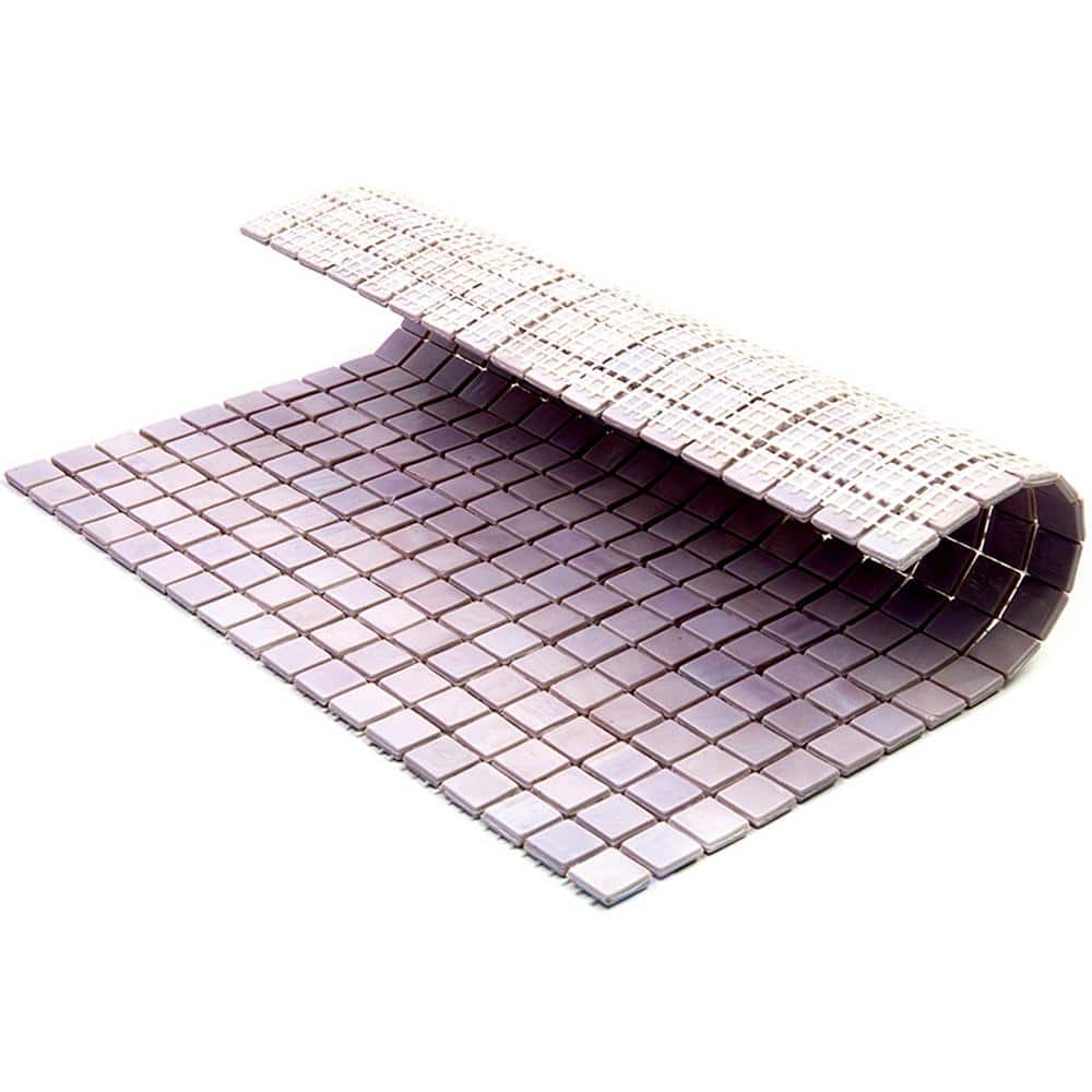 Lavender Iridescent Glass Mosaic Wall and Floor Tile