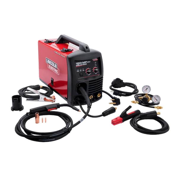 Lincoln Electric 180 Amp Weld-Pak Multi-Process Stick/MIG/Flux-Core/TIG, 120V or 230V with TIG - The Home Depot