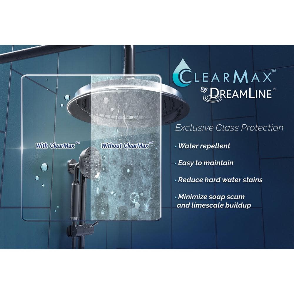 Duet 60" Frameless Clear Glass Sliding Shower Kit with Brushed Nickel Hardware