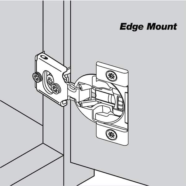 Blum Compact 1/2 in. Overlay Frame Cabinet Hinge (2-Pack) Blum Compact 1/2 in. Overlay Frame Cabinet Hinge (2-Pack)
