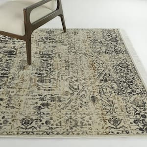 Novellino Charcoal 8 ft. x 10 ft. Oriental Area Rug