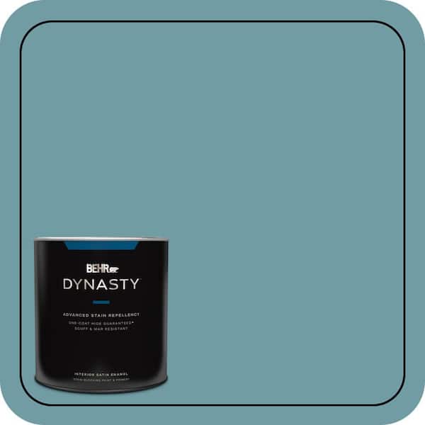 BEHR DYNASTY 1 qt. #PPU13-07 Voyage One-Coat Hide Satin Enamel Interior Stain-Blocking Paint and Primer