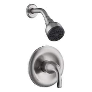 Vantage Single Handle 1-Spray Shower Faucet 1.8 GPM with Pressure Balance in Brushed Nickel (Valve Included)