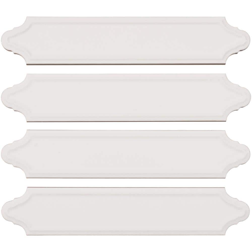 Concerto-Altowood Capella 2 in. x 9 in. Glossy Ceramic Beveled Lantern Wall