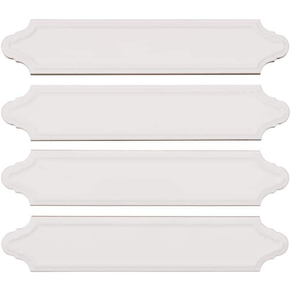 ANDOVA Concerto-Altowood Capella 2 in. x 9 in. Glossy Ceramic Beveled Lantern Wall Tile Sample