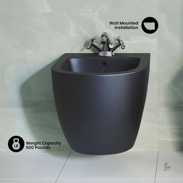Swiss Madison St. Tropez Elongated Bidet in Matte Black