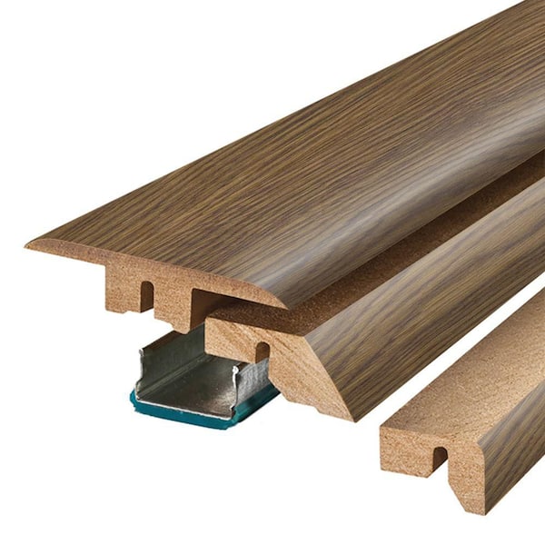 PERFORMANCE ACCESSORIES Glover Grove0. 75 in. T x 2.37 in. W x 78.7 in. L Textured Wood Look Laminate Moulding/Trim 4 in 1 Molding