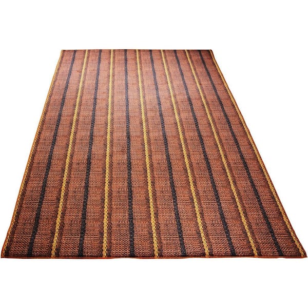 Straw Burnt Orange 5 ft. x 7 ft. Area Rug