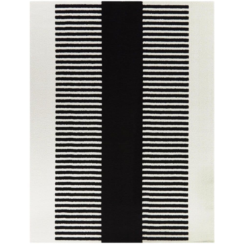 BALTA Mathilde Black 7 ft. 10 in. x 10 ft. Striped Area Rug 3098849 ...