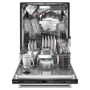 24 in. PrintShield Stainless Steel Top Control Built-In Tall Tub Dishwasher with Stainless Steel Tub, 44 dBA