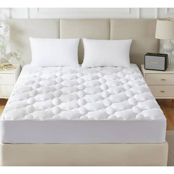 White King Mattress Pad Cotton Cooling Mattress Cover Mattress Protector