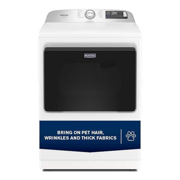 7.4 cu. ft. vented Top Load Electric Dryer in White with Pet Pro Option