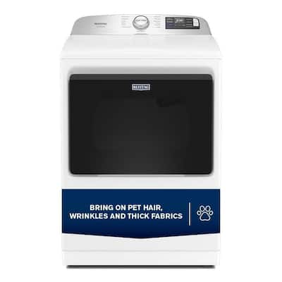 7.4 cu. ft. vented Top Load Gas Dryer in White with Pet Pro Option