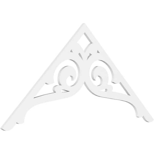 Ekena Millwork Bordeaux 1 in. D x 33 in. W x 72 in. L Signature Urethane Gable Pediment