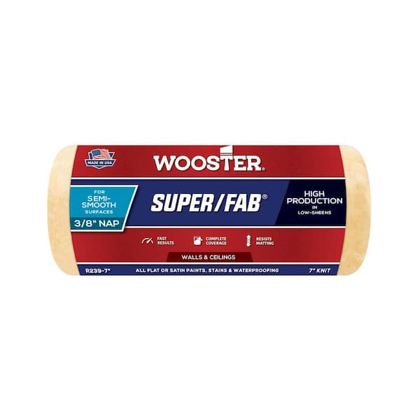 Wooster 7 in. x 3/8 in. Pro Super/Fab High-Density Knit Roller Cover