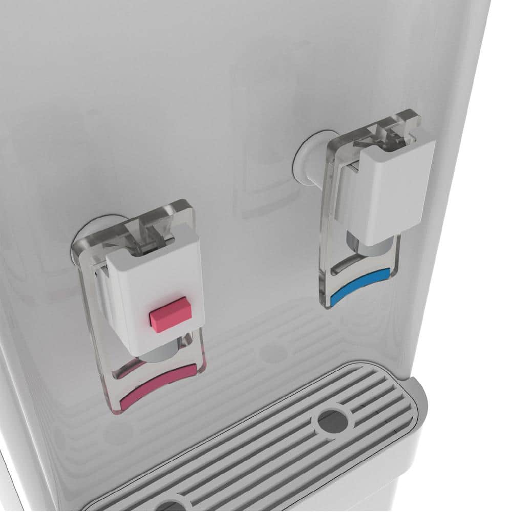 White Stainless Steel Hot and Cold Bottleless Water Dispenser