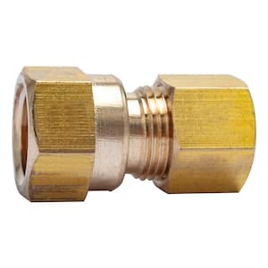 5/16 in. O.D. Comp x 1/4 in. FIP Brass Compression Adapter Fitting (5-Pack)