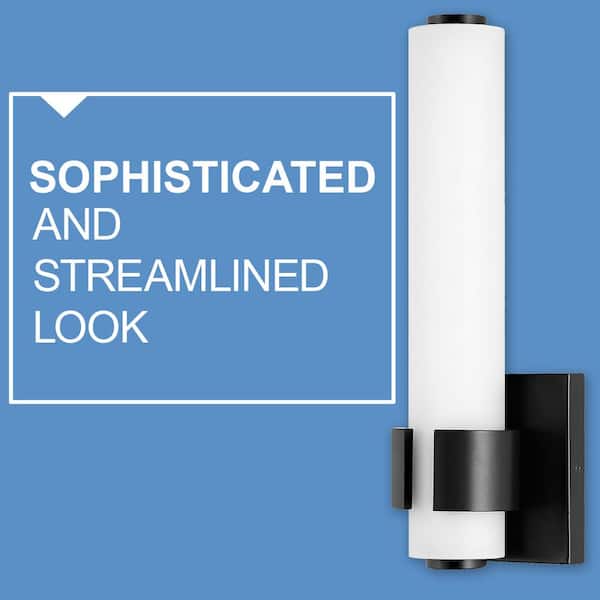 HINKLEY - Hinkley Aiden 22.75 in. 4-Light in Black Integrated LED Vanity Light with Invisimount 36-Watt Bath